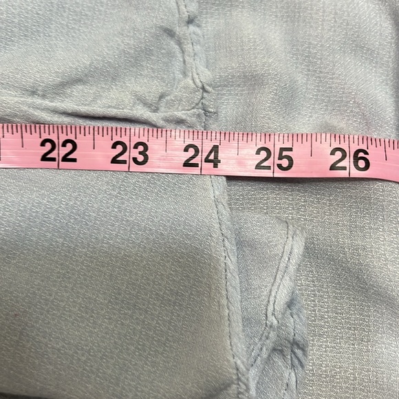 Free People Womens Catch Me If You Can Peasant Blouse Light Blue Sz M - Picture 10 of 12